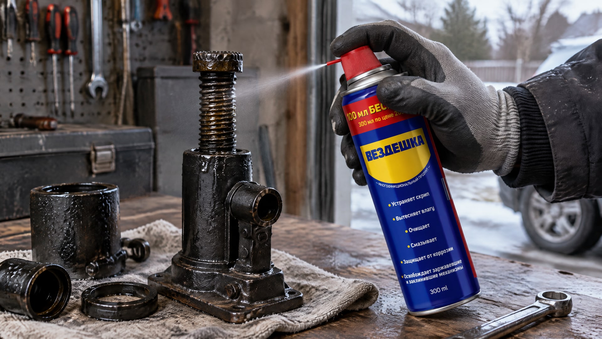 ���� � �������� ��������� ������������� ������ WD40 �� ��������.
