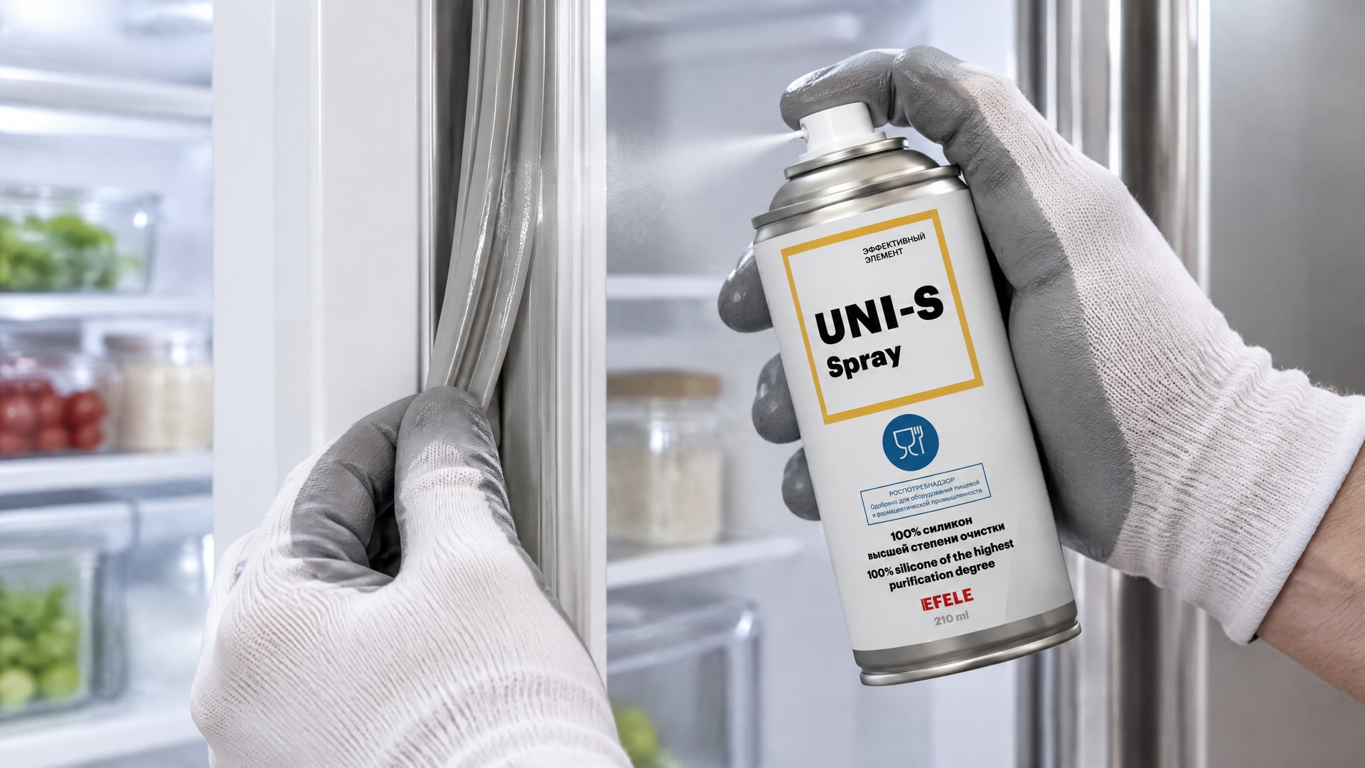 ���� � �������� ������� EFELE UNI-S Spray ��� ������ ������ ������������.