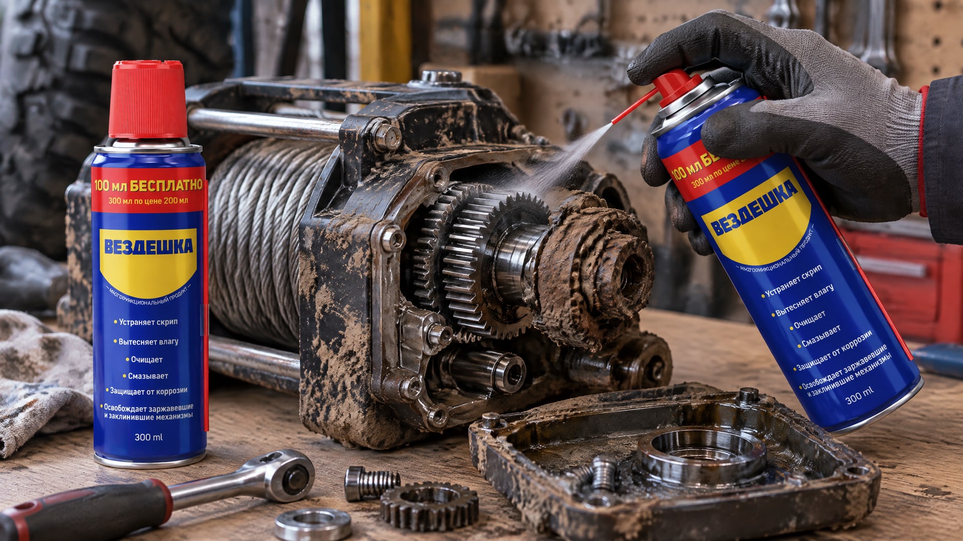 ������� � �������� ������� ������������� ������ WD40 �� ������.